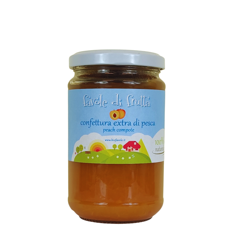Organic peach jam