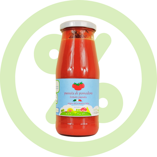 Organic tomato sauce | Box of 8 Packs 420 gr.